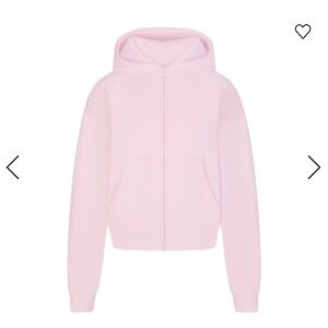 Skims cotton fleece jogger/zip up hoodie SET